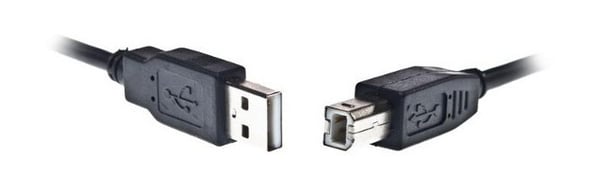 Lanberg AM-BM Ferrit USB 2.0 Kabel 1m Sort