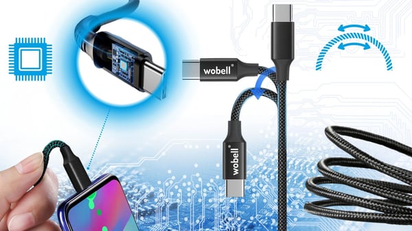 USB-C QC 3.0 2.4A -kaapeli, 1,8 metriä pitkä