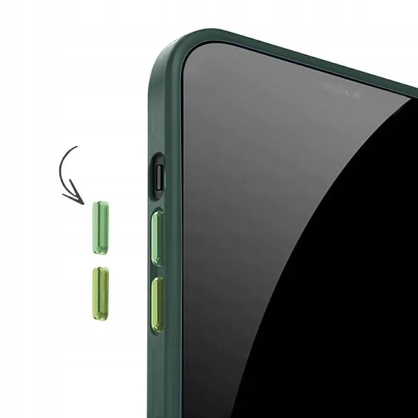 ETUI TIL iPhone 15 PRO MAGSAFE MAGMAT FORSTÆRKET GRØNT ETUI + GLAS