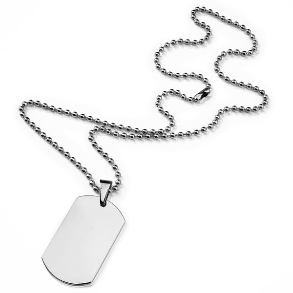 BN-01 SILVER ETERNITY halsband med hundbricka