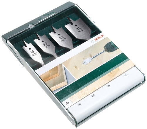 Bosch-jyrsinterien sarja puulle, halkaisijat 16 mm, 22 mm, 25 mm, 32 mm