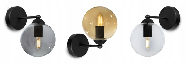 ELEGANT GLASKUGLE VÆGLAMPE LED-UDVALG