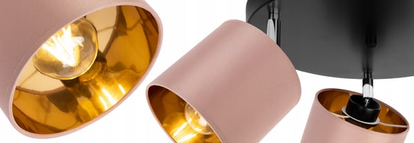 Lofthængende lampe med gylden LED-loftlampe