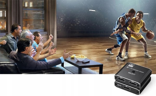 SWITCH DISPLAYPORT 2x1 SPLITTER 1x2 SPLITTER SWITCH 4K 240HZ 144HZ