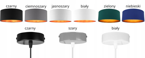 LOFTSLAMPE MED GYLDET LED-SKÆRM