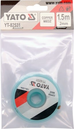 Kuparipunosnauhan irrotusteippi 2.0mm * 1.5m - YT-82531