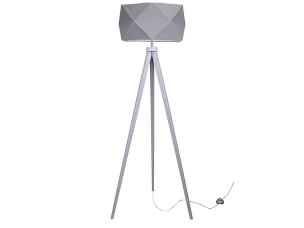 MODERNE GULVLAMPE, TRIPOD LAMPESKÆRM, TRÆ