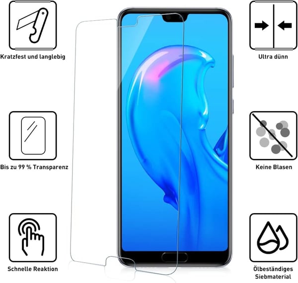 Hærdet glas til Huawei P20 Pro 2 stk.