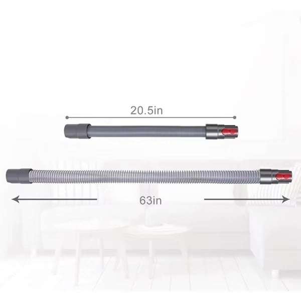 Rosfix GroomSet Pro V7/V8/V10/V11 - Sæt med kæmmebørste + fleksibel slange 160 cm + adapter | Til fjernelse af hunde- og kattehår | Kliksystem | Justerbare nåle