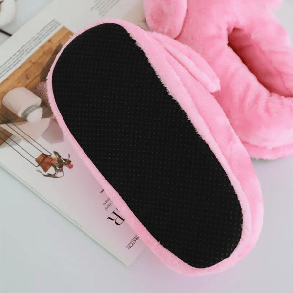 Plyschiga flamingo tofflor bekväma varma presentidé roliga rosa ONESIES