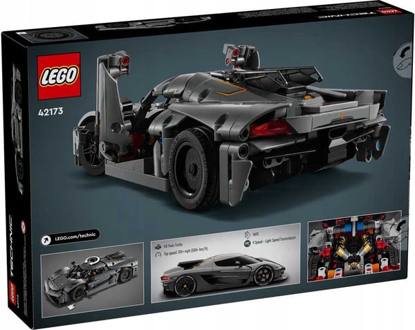 42173 - Lego Technic - Harmaa Koenigsegg Jesko Absolut Hyperauto