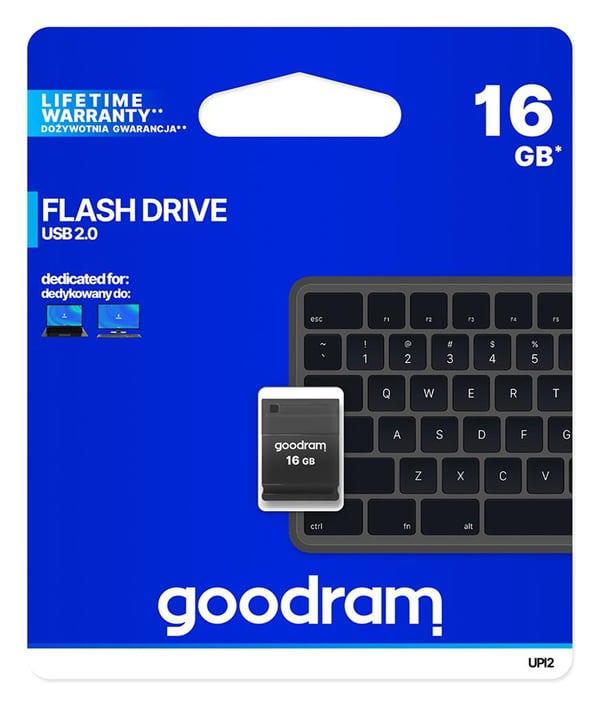Goodram UPI2 Piccolo 16GB USB 2.0 Pendrive Sort Detailhandel 10