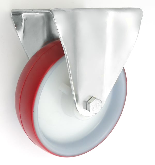 PLAST+POLYURETAN HJUL 160MM FAST HUS 43BC - KL160 43BC