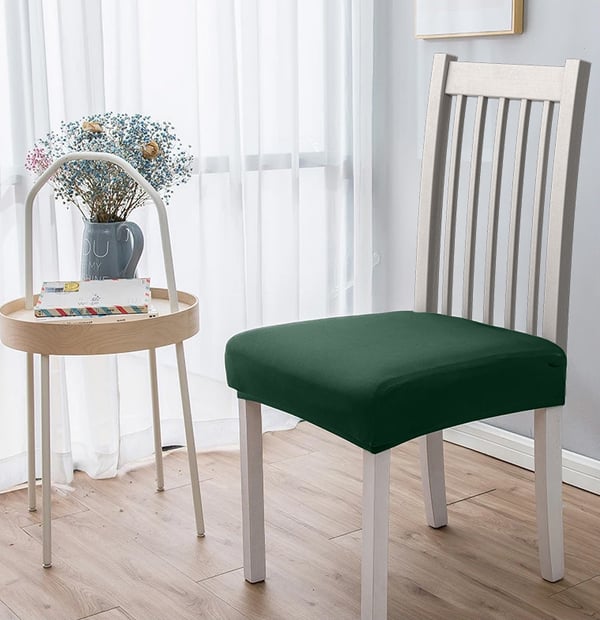Tuolin istuinpäällinen, sileä, joustava, pullonvihreä