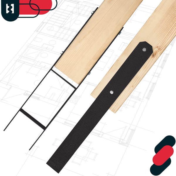 Kotarbau® H-pilarijalusta upotukseen, kannatin, ankkuri, sinkittyä terästä, musta, 150 MM, 6 kpl:n sarja