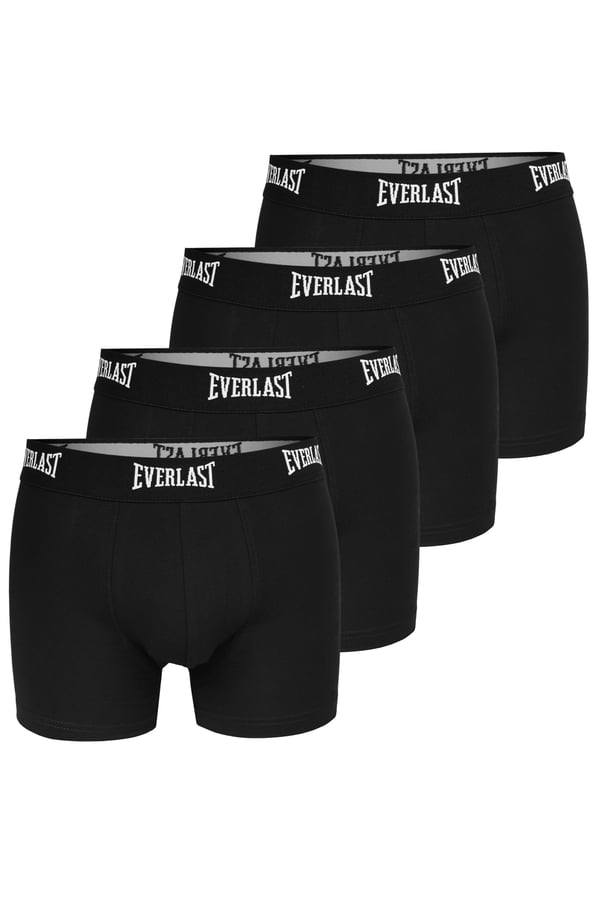 Everlast miesten puuvillaiset bokserit mustat, 4 kpl koko M