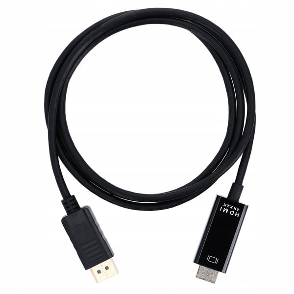 DISPLAY PORT - HDMI -kaapeli 1,8 m DP DisplayPort 4K -sovitinkaapeli - PAWONIK