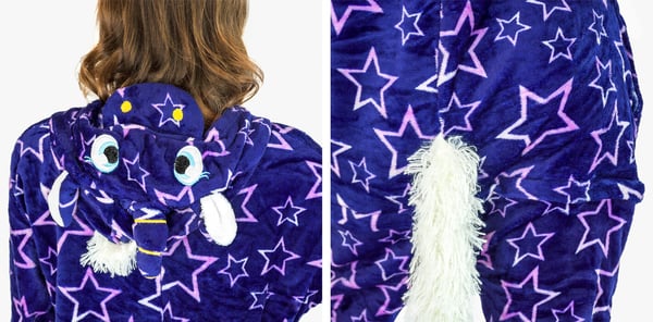 Herre varm pyjamasdragt til voksne vinter sjovt kostume m Pentagram Pegasus Onesie kostume - M