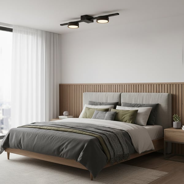 OVILO Halogen LED Loftlampe 2x GX53 LUMILED Vægspotlight