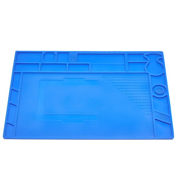Yihua suuri sininen silikoninen antistaattinen matto 440x310mm