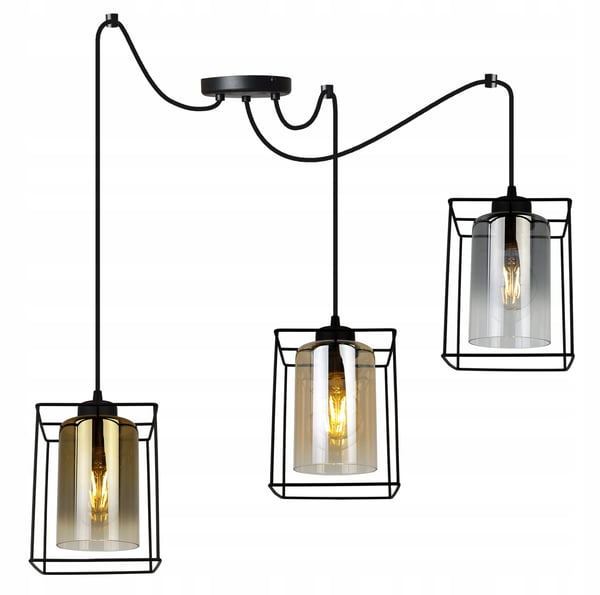 MODERNE ELEGANT HÆNGELAMPE MED GLASSKÆRM