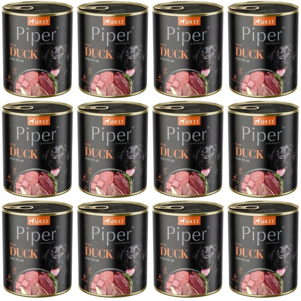 Dolina Noteci Piper kana- ja päärynävalmiste, märkä koiranruoka, 12x800g