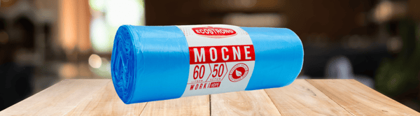 Affaldsposer 60l blå HDPE 50 stk.