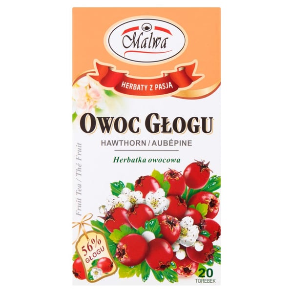 Malwa fruktblandning med hagtornsfrukter 40 g (20 x 2 g) Malwa fruktblandning med hagtornsfrukter 40 g (20 x 2 g)