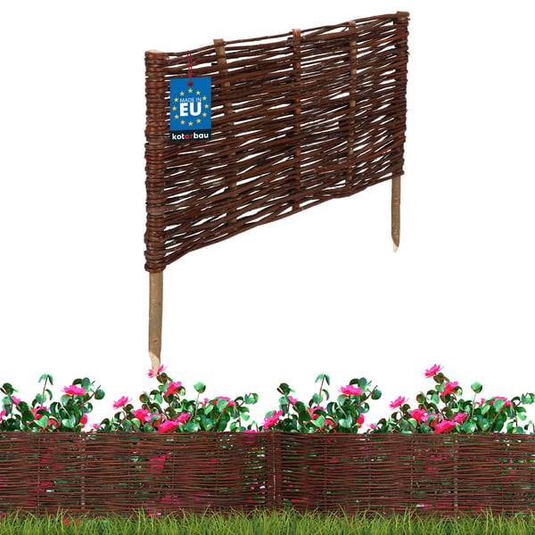 Trädgårdsstaket paladkantning rotting driven 60 x 30 cm