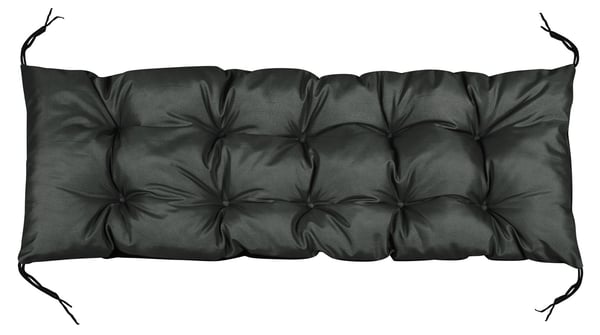 Havepude 120x40 cm vandtæt til pallebænk sort