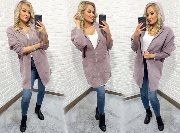 ALPACA LYNLÅSFRAKKE ULD FARVER oversize LANG KAMEL