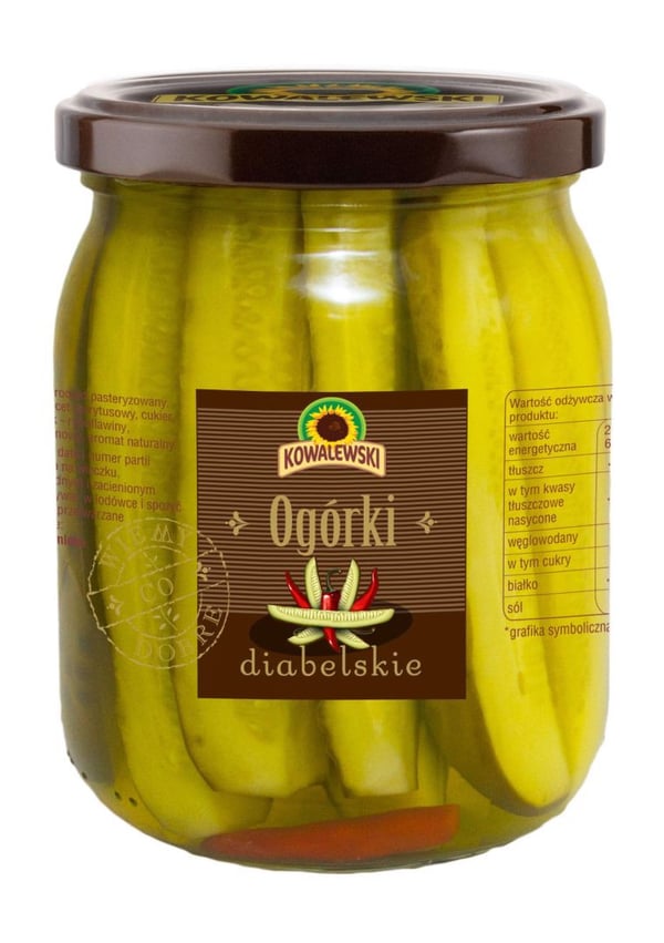 Kowalewski Paholaisen suolakurkut 540 ml