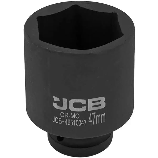 JCB DYB SLAGTOPPENØGLE 3/4" Cr-Mo 6-kant 47 mm TOPNØGLE