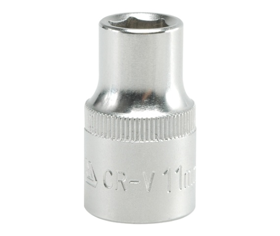 KORT 6-PUNKT FORKROMET TOPNØGL 1/2'' 11MM - YT-1204