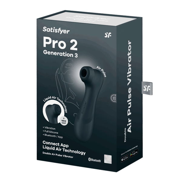 Satisfyer - Klitoriksen stimulaattori PRO 2 sukupolvi 3 (musta)