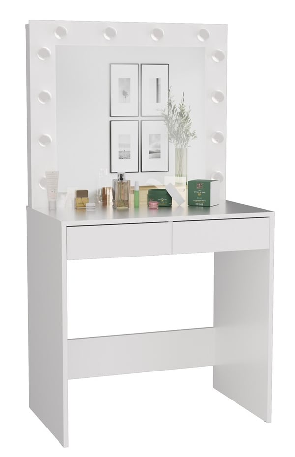 Marina T+ 2S+L vit sminkbordsset Marina T+ 2S+L vit sminkbordsset