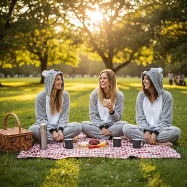 Koala-heldragt til mænd, gave til manden, kigurumi-jumpsuit, vinter M, koala-heldragt - M