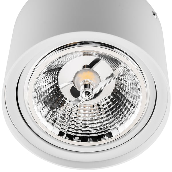 Monteringsram halogenspot rörlig GU10 AR111 rund vit 100mm TELES LUMILED