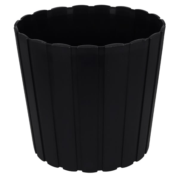 Plastkruka för blommor och örter på balkongen eller terrassen, antracit, 29 cm