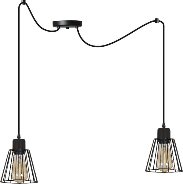 Moderne pendellampe med edderkoptråd retro loft LED