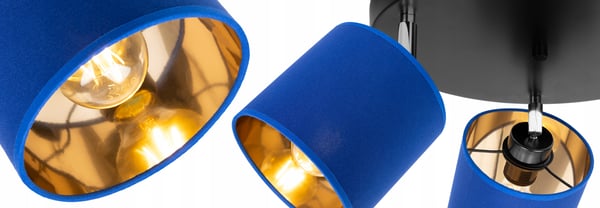 Lofthængende lampe med gylden LED-loftlampe