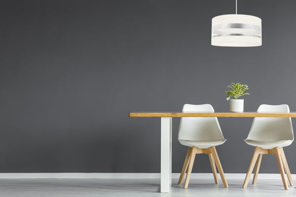 ELEGANT LOFTHÆNGELAMPE, KROM, LED-LAMPESKÆRM