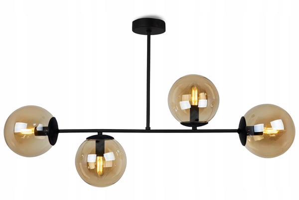Loftlampe, hængende lysekrone, loftslampe, elegante glaskugler