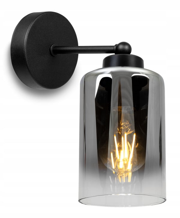 UNIK KNKIET-LAMPE, ELEGANT GLASSKÆRM