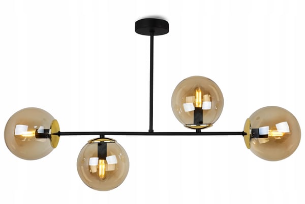 Loftlampe, hængende lysekrone, loftslampe, elegante glaskugler