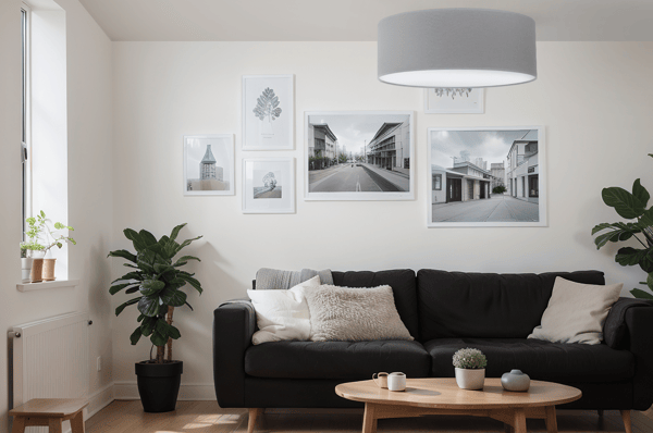 GAJA PLEXI TAKLAMPA GRÅ 40CM E27