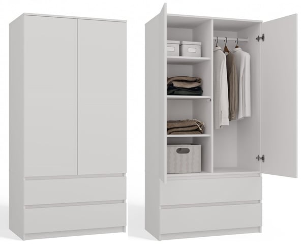 Malwa SS-90 hvid garderobe