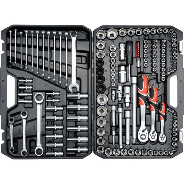 XXL TYÖKALUSETTI 1/4'', 3/8'', 1/2'' 150 OSAA - YT-38811