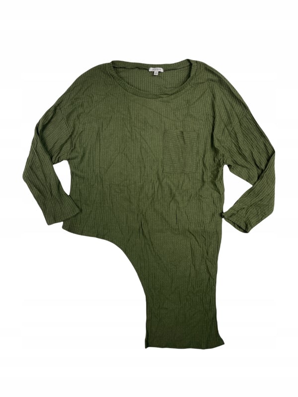 Grön designerblus Vit björk S