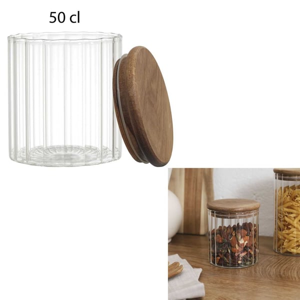 Arno glasburk med acacia lås 500 ml